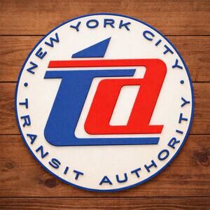 New York City Transit Authority Sign Public Transportation Subway Train Rail Bus